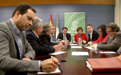 Reunión de trabajo entre los ocho presidentes de los GDR de la provincia y la Junta de Andalucía en Granada
