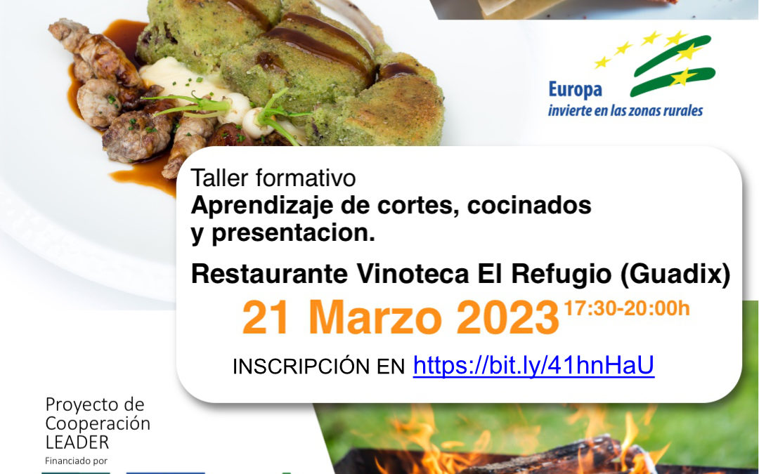 Nuevo taller sobre cortes, cocinados y presentación de Cordero IGP Segureño en Restaurante Vinoteca El Refugio el martes 21 de marzo
