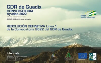 Publicada la resolución definitiva de la línea 1 de ayudas de la convocatoria 2022 de la Estrategia de Desarrollo Local de la Comarca de Guadix.