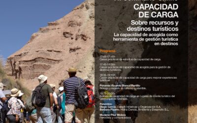 Casos prácticos y análisis de la capacidad de carga en lugares de interés turístico centrarán el seminario online del lunes 27 de mayo