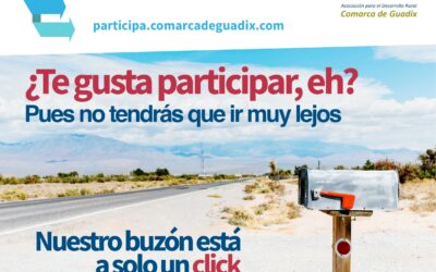 El GDR de Guadix promueve la participación de la ciudadanía en el proceso de elaboración de la nueva Estrategia de Desarrollo Local con un cuestionario, mesas temáticas y un buzón de sugerencias