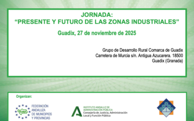La jornada “Presente y futuro de las zonas industriales”, se celebrará en la sede del GDR Comarca de Guadix el próximo 27 de noviembre.